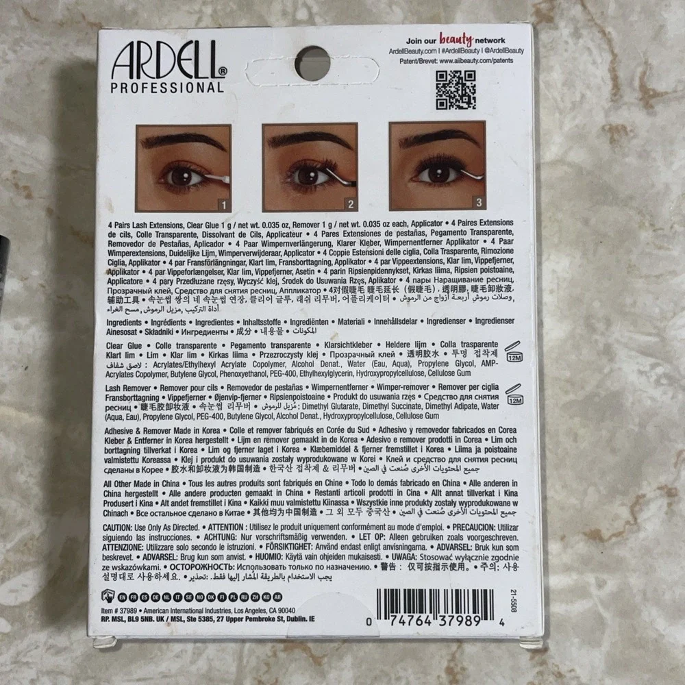 NIP ARDELL Pre-Mapped Lash Extensions & Perfect Tone Sexy Siren Liquid Matte Lip